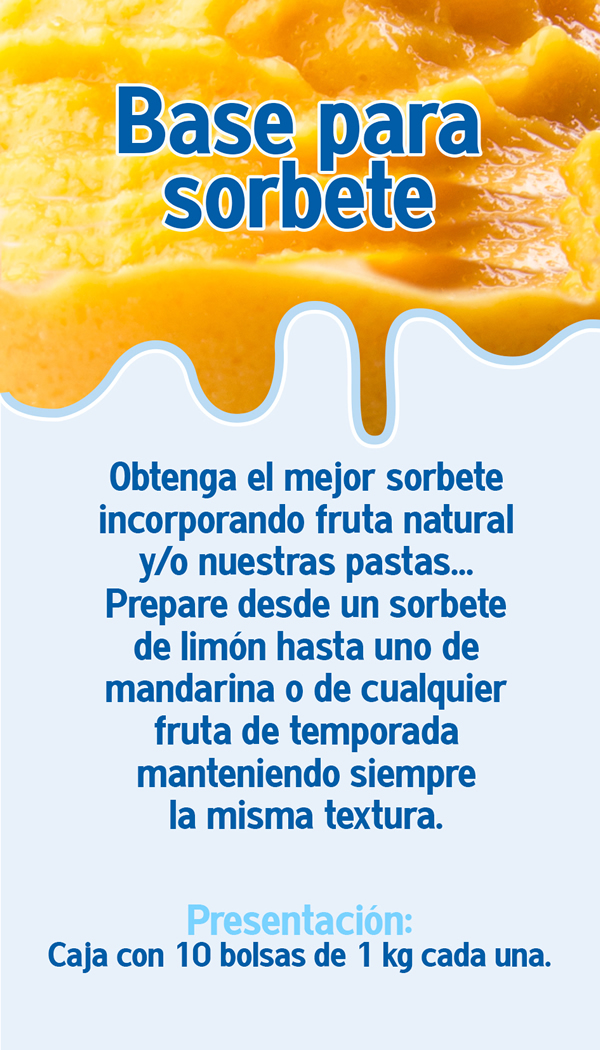 base para sorbete